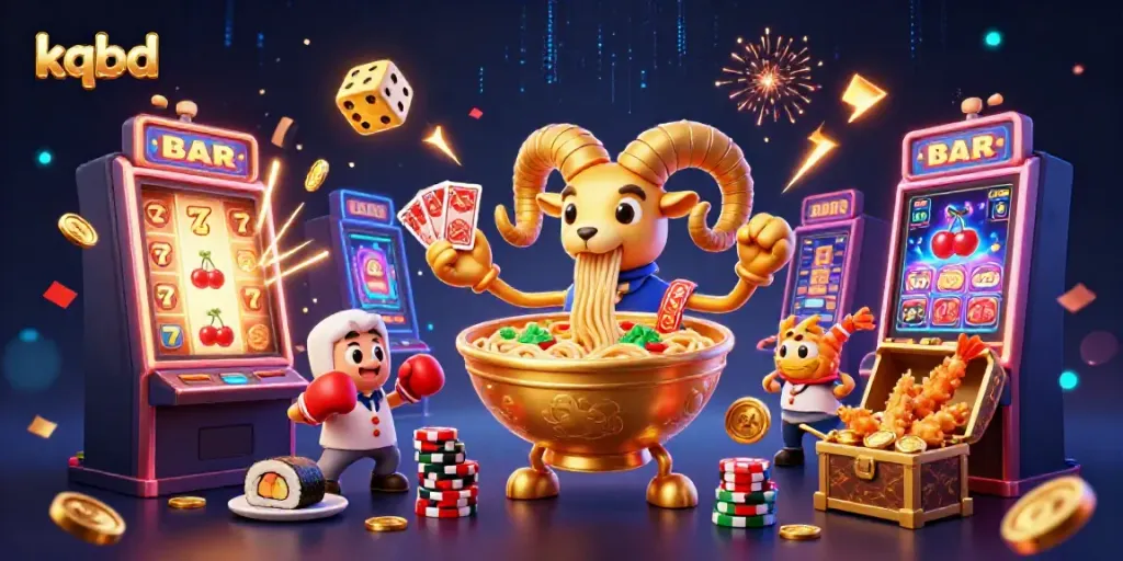 KQBD elevates excitement with dynamic casino characters and vibrant 3D illustrations.