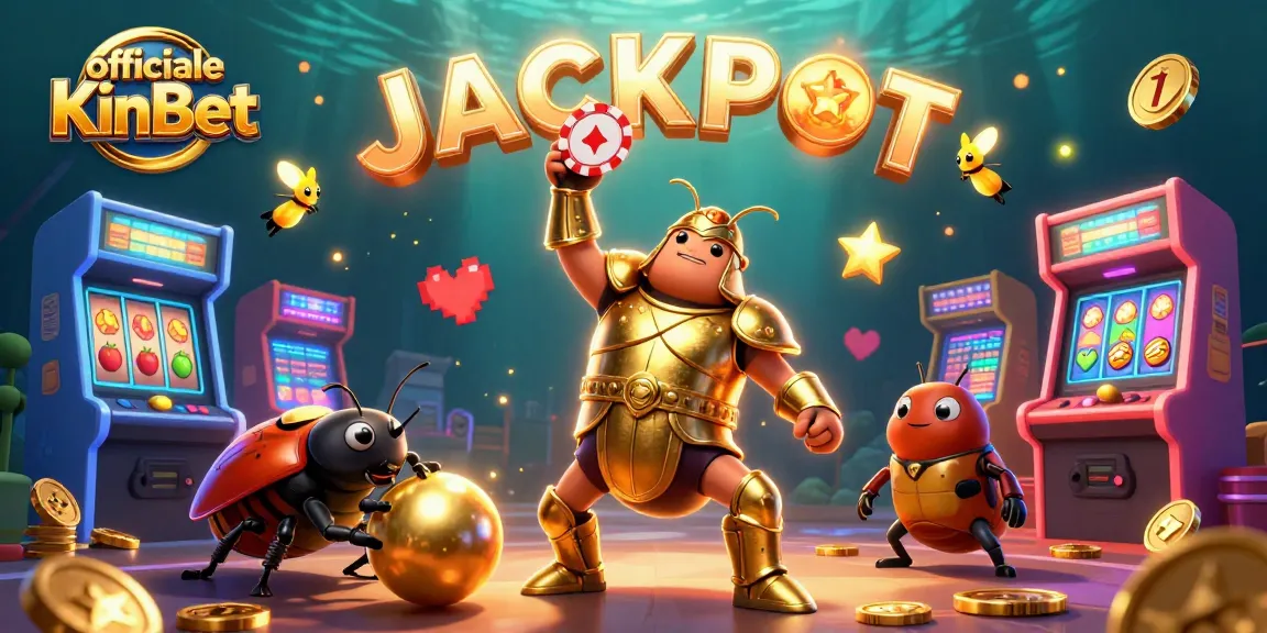 Experience the excitement of officiële KinBet through this dynamic casino illustration.